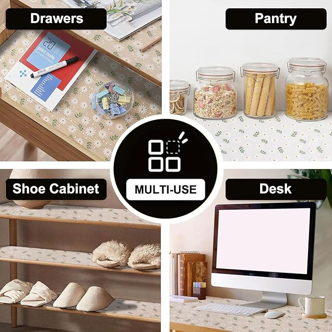 INNOLITES Shelf Liner for Cabinets, Non-Adhesive for Kitchen Drawer Liner - Image 8