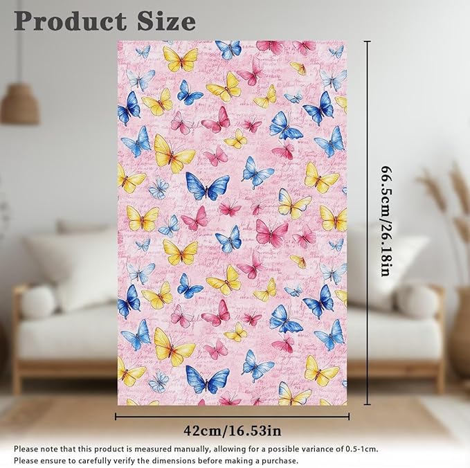 Headrest Cover for Recliner Chairs Pink Butterfly Wear Resistant Couch Headrest - Image 6