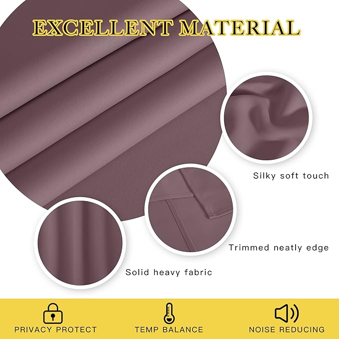 NICETOWN Blackout Room Divider Curtains - Image 2