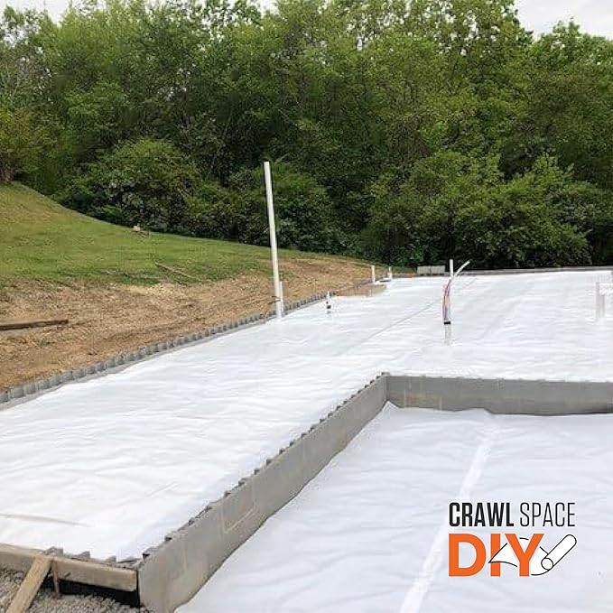 Whitecap - Woven Vapor Barrier - 12 Mil, Thick Plastic sheeting, Drop Cloth - Image 6