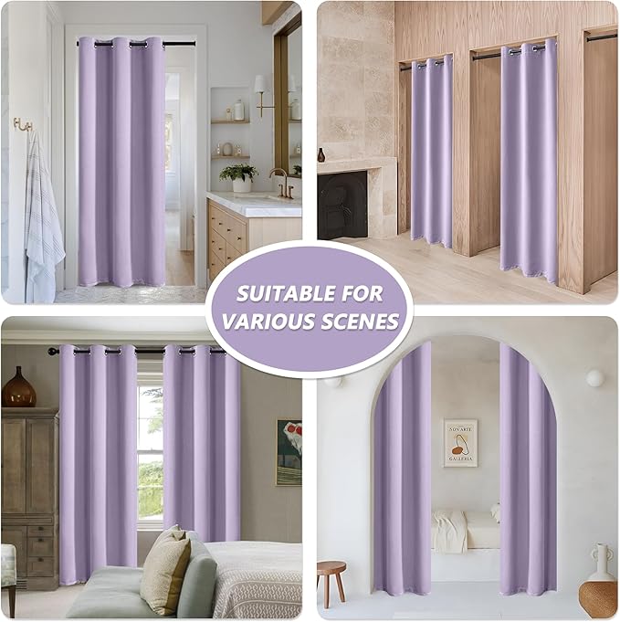 MYSKY HOME Lilac Closet Curtain - Image 2