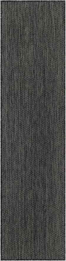 Unique Loom Collection Casual Transitional Solid Heathered Indoor/Outdoor - Image 2