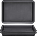 GREANER 10 Inch Plastic Plant Tray Saucer Rectangular, Humidity Trays by GREANER