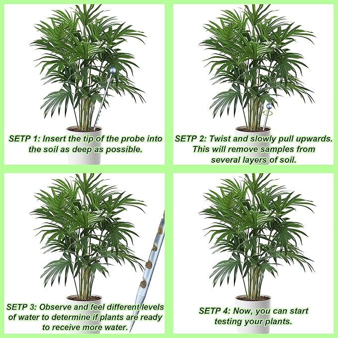 14" Soil Probe for House Plants Stainless Steel Garden Soil Sample Probe No - Image 4