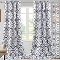 H.VERSAILTEX Blackout Curtains Printed Design 96 Inch Length 2 Panels Set by HVERSAILTEX