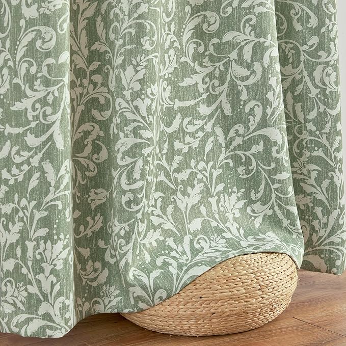 Vangao Sage Green 100% Blackout Curtains 96 Inches Long - Image 7