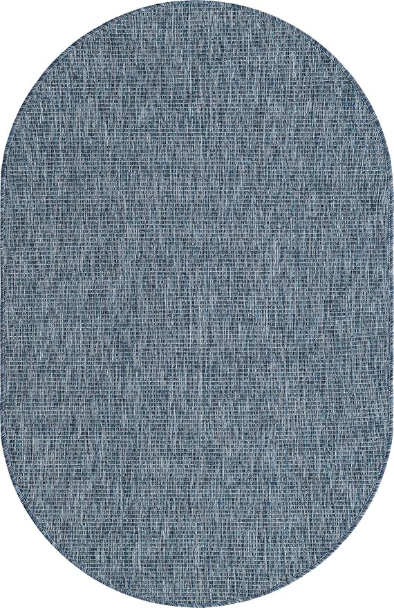 Unique Loom Collection Casual Transitional Solid Heathered Indoor/Outdoor - Image 9