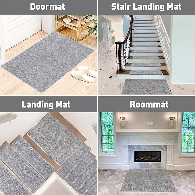 PURE ERA Carpet Stair Tread Landing Mat Tape Free Self Adhesive Non Slip Skid - Image 5