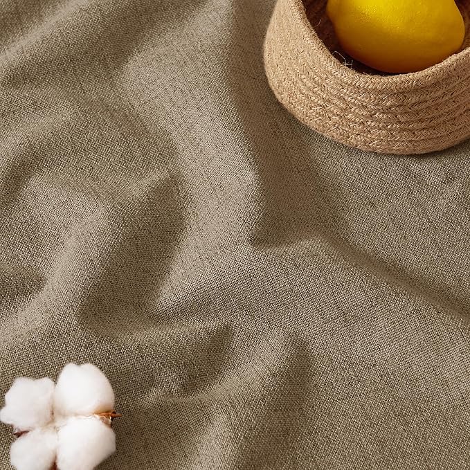 RYB HOME Linen Textured 100% Blackout Curtains - Image 6