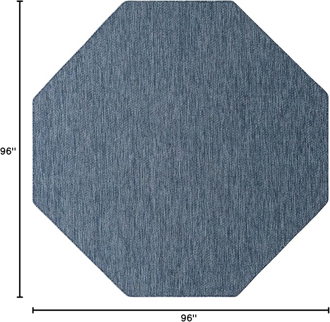 Unique Loom Collection Casual Transitional Solid Heathered Indoor/Outdoor - Image 2
