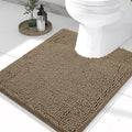 Smiry Luxury Chenille Toilet Rugs U-Shaped 24x20, Soft Absorbent Non-Slip by Smiry
