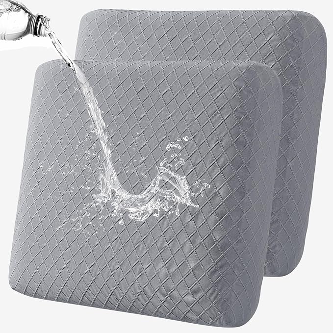 Fuloon Waterproof Seat Cushion Covers 2 PCS, Stretch Sofa Cushion Slipcovers by Fuloon