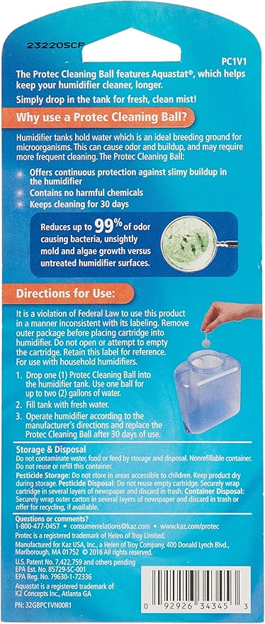 ProTec PC-2 Humidifier Tank Cleaning Cartridge, 2-Count Packages - Image 3