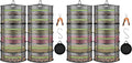 VIVOSUN 4-Pack 6-Layer Mesh Drying Rack Hanging Design by VIVOSUN