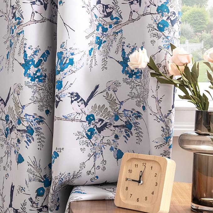H.VERSAILTEX Floral 100% Blackout Curtains 84 inch Length 2 Panels Vintage - Image 8