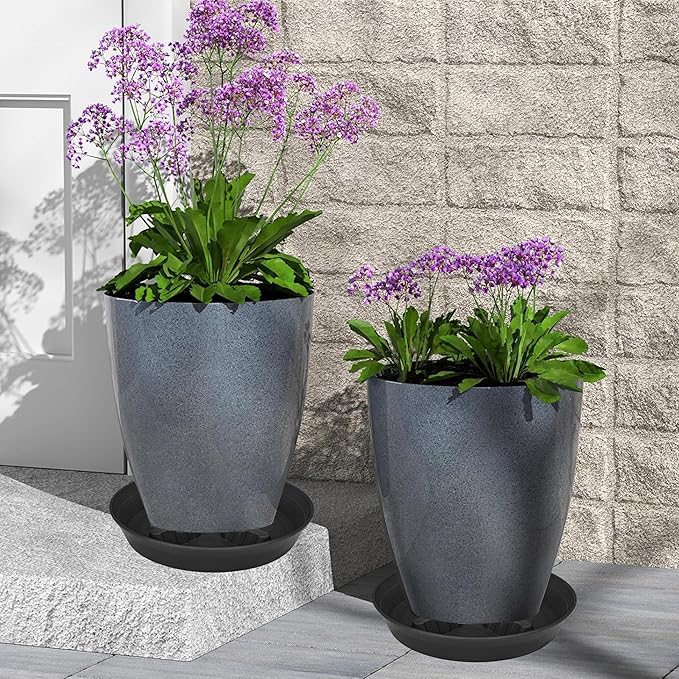 4 Pack Plant Saucer 8 inch, 10 12 14 17 inch, Plant Stand Plastic Plant Saucers - Image 8