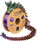Comgrow Tri-Colors Silk PLA 3D Printer Filament, Rainbow PLA Filament 1.75mm by Comgrow
