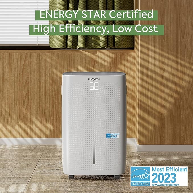 Waykar 150 Pints 7, 500 Sq. Ft Energy Star Dehumidifier - Image 4