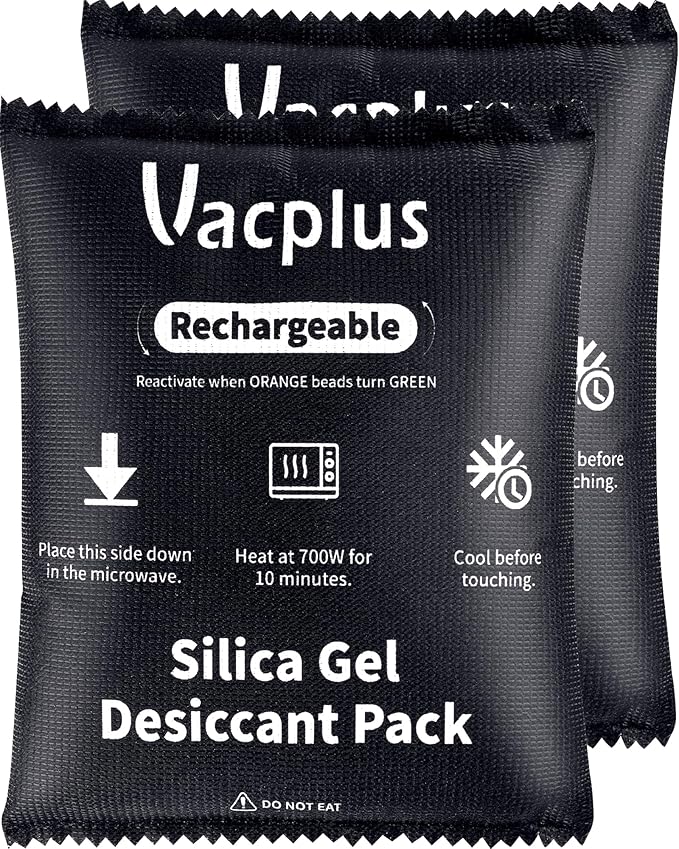 Vacplus 2 Pack 400g Reusable Desiccant Packs by Vacplus