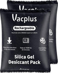 Vacplus 2 Pack 400g Reusable Desiccant Packs by Vacplus