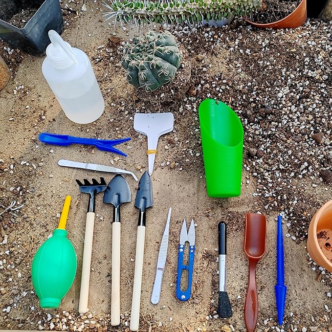 GXXMEI 20PCS/Set Succulent Tools Set, Mini Garden Tool Set, Transplanting Tools - Image 3