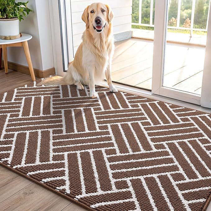 OLANLY Indoor Door Mat, 48x32 Inch, Dirt Resistant and Absorbent, Non-Slip by OLANLY