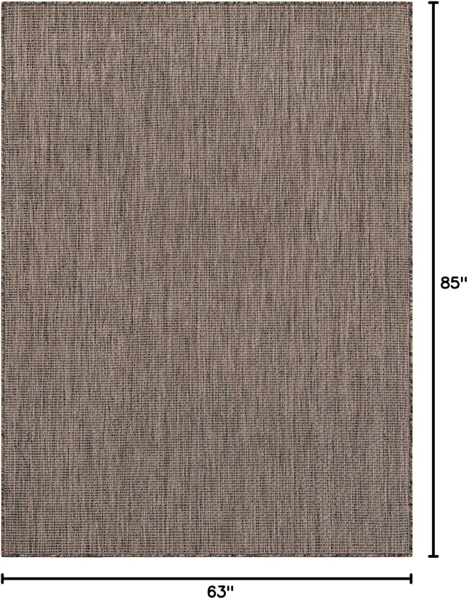 Unique Loom Outdoor Solid Collection Area Rug - Image 2