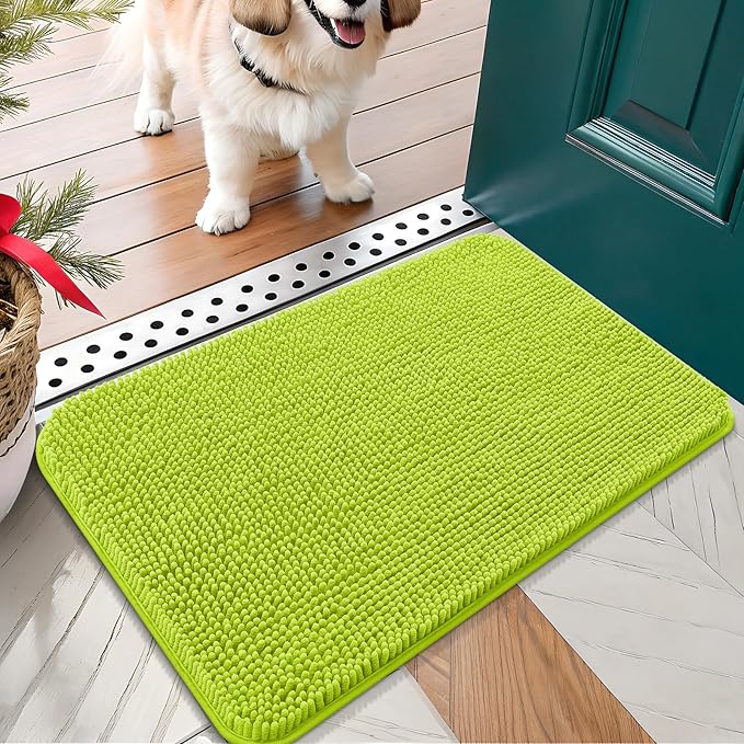 OLANLY Dog Door Mat for Muddy Paws 24x16, Absorbs Moisture and Dirt, Absorbent by OLANLY