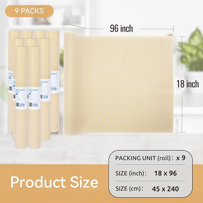 FIFTY FEET 18"x96" Non-Adhesive Shelf Liner - Image 5