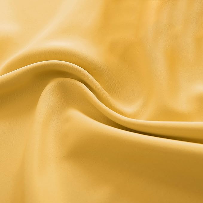 DONREN Gold Yellow Curtains for Bedroom - Image 8