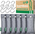 Activated Charcoal Odor Absorber, 6 Pack Nature Odor Eliminator by Innmily