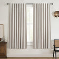 Short Length Blackout Curtains for Bedroom 63 Inch Length Pretty Custom Drapes by QJMYDECO