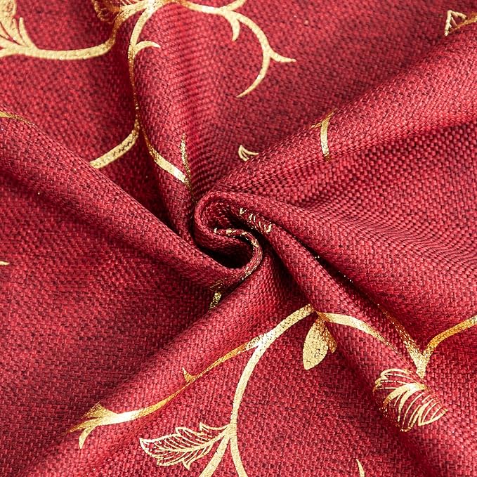BUHUA Blackout Curtains 84 Inches Long 2 Panels Set Linen Curtains Rod Pocket & - Image 5