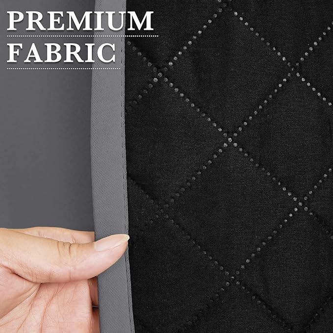 RYB HOME Outdoor/Indoor Thermal Insulated Fade-Resistant Blackout Curtains 96 - Image 7