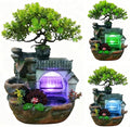 11" Desktop Fountain Rock Waterfall Humidifier by kunghei