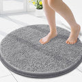 Smiry Luxury Chenille Round 24''x24'', Extra Soft and Absorbent Shaggy Bathroom by Smiry
