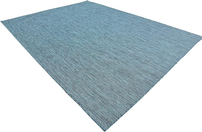 Unique Loom Collection Casual Transitional Solid Heathered Indoor/Outdoor - Image 5