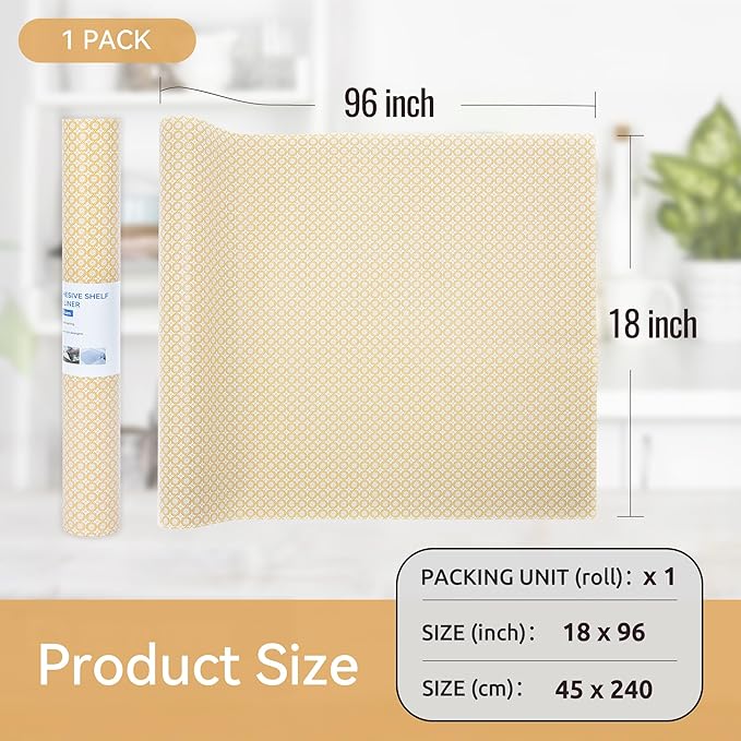 FIFTY FEET 18"x96" Non-Adhesive Shelf Liner - Image 5
