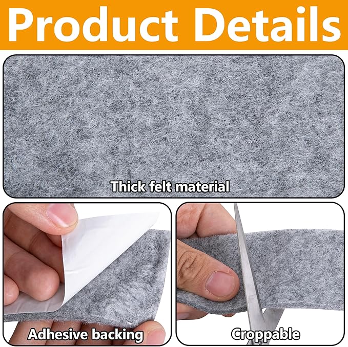 moonoom 2 Roll 16.4 Ft x 2'' Window Condensation Absorber Strip, Thick Window - Image 3