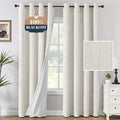 H.VERSAILTEX Chenille Curtains 96 inch Length 2 Panels 100% Blackout Drapes by HVERSAILTEX