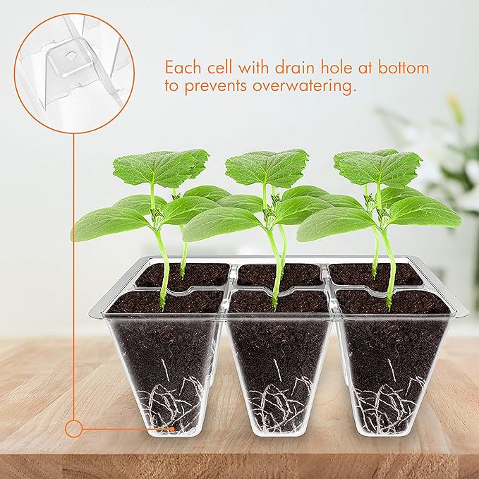 Gardzen 3 Pack Seed Starter Tray Germination Kit, Seed Starter Kit - Image 4