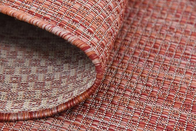 Unique Loom Collection Casual Transitional Solid Heathered Indoor/Outdoor - Image 9