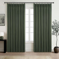 Curtains 70 Inch Length Extra Wide Pinch Pleated Blackout Curtain by QJMYDECO