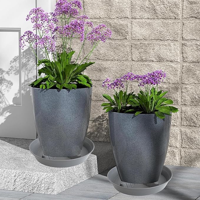 4 Pack Plant Saucer 8 inch, 10 12 14 17 inch, Plant Stand Plastic Plant Saucers - Image 8