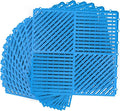 MYFAMIREA Modular Interlocking Cushion 12 Pack 11.8" x 11.8" Rubber Floor Tiles by MYFAMIREA