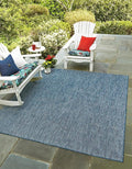 Unique Loom Collection Casual Transitional Solid Heathered Indoor/Outdoor by UniqueLoom