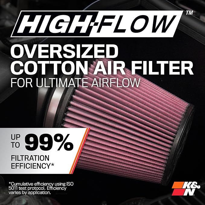 K&N Cold Air Intake System: High-Flow Air-Filter, Increase Performance & - Image 4