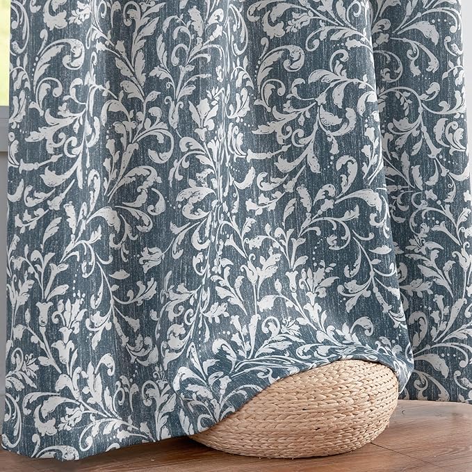 Vangao Blue 100% Blackout Curtains 96 Inches Long - Image 7
