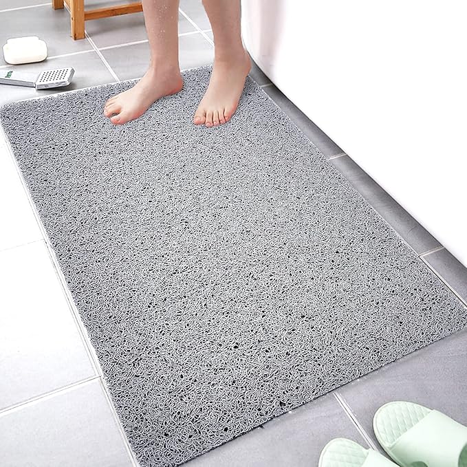 Shower Mats Non Slip for Elderly, 16x24’Lager Loofah Shower Mat, Loofah Bath by NQWei