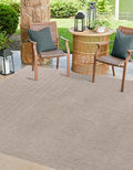 Unique Loom Collection Casual Transitional Solid Heathered Indoor/Outdoor by UniqueLoom